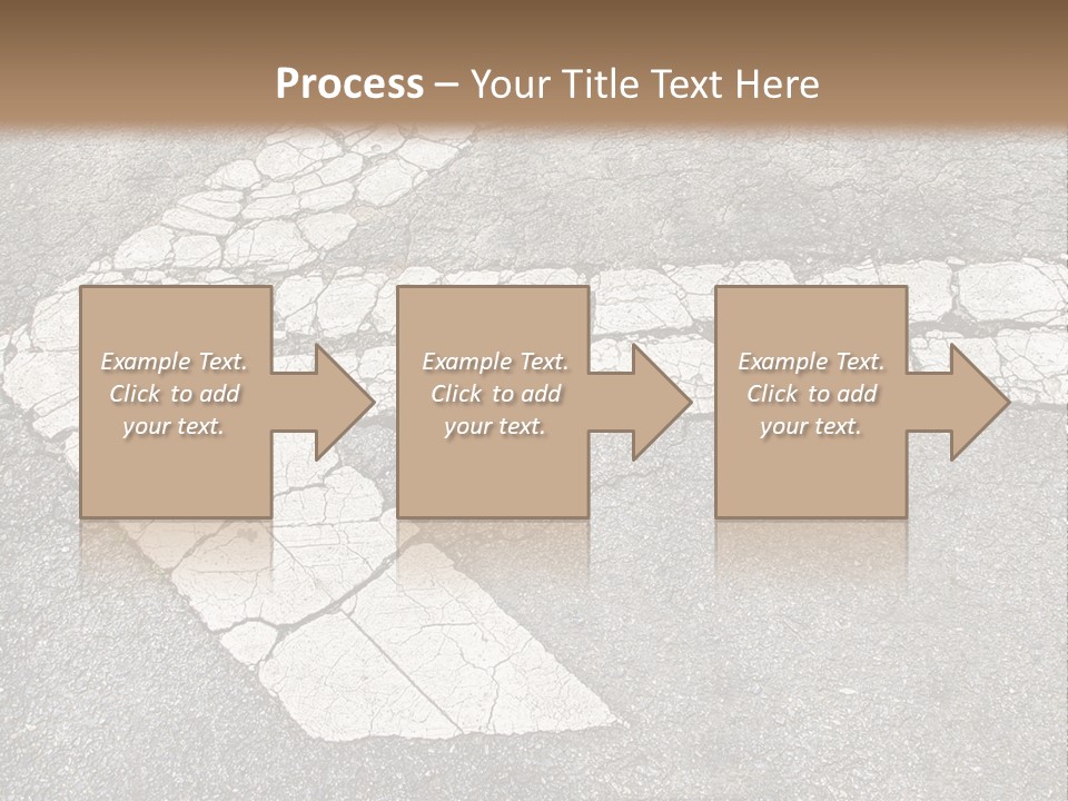 A Cross Painted On The Ground With A Brown Background PowerPoint Template