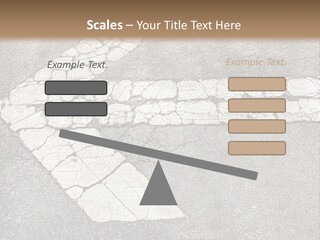 A Cross Painted On The Ground With A Brown Background PowerPoint Template