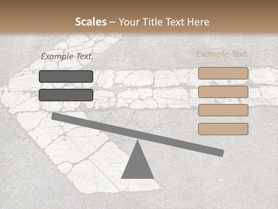 A Cross Painted On The Ground With A Brown Background PowerPoint Template
