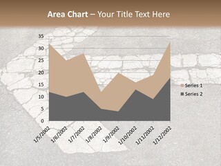 A Cross Painted On The Ground With A Brown Background PowerPoint Template