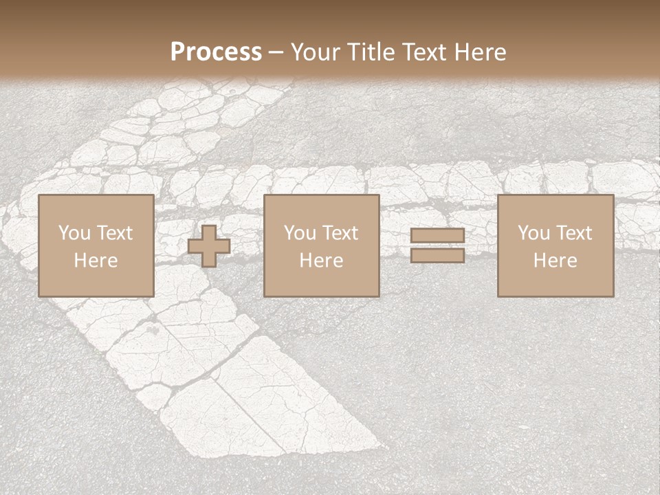 A Cross Painted On The Ground With A Brown Background PowerPoint Template