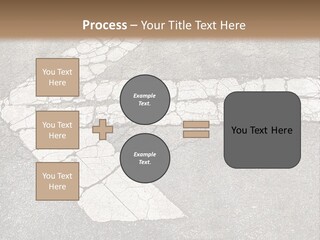 A Cross Painted On The Ground With A Brown Background PowerPoint Template