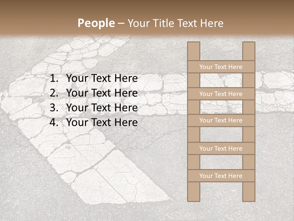 A Cross Painted On The Ground With A Brown Background PowerPoint Template