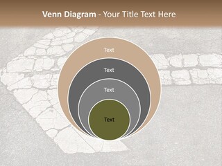 A Cross Painted On The Ground With A Brown Background PowerPoint Template