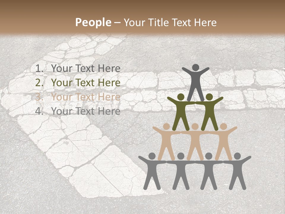 A Cross Painted On The Ground With A Brown Background PowerPoint Template