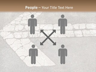 A Cross Painted On The Ground With A Brown Background PowerPoint Template