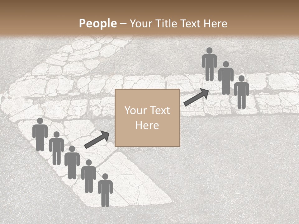 A Cross Painted On The Ground With A Brown Background PowerPoint Template