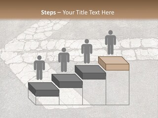 A Cross Painted On The Ground With A Brown Background PowerPoint Template