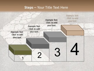 A Cross Painted On The Ground With A Brown Background PowerPoint Template