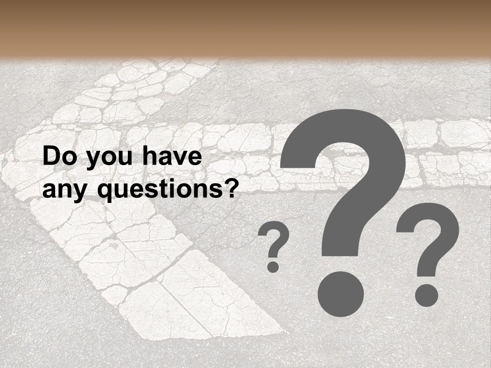 A Cross Painted On The Ground With A Brown Background PowerPoint Template