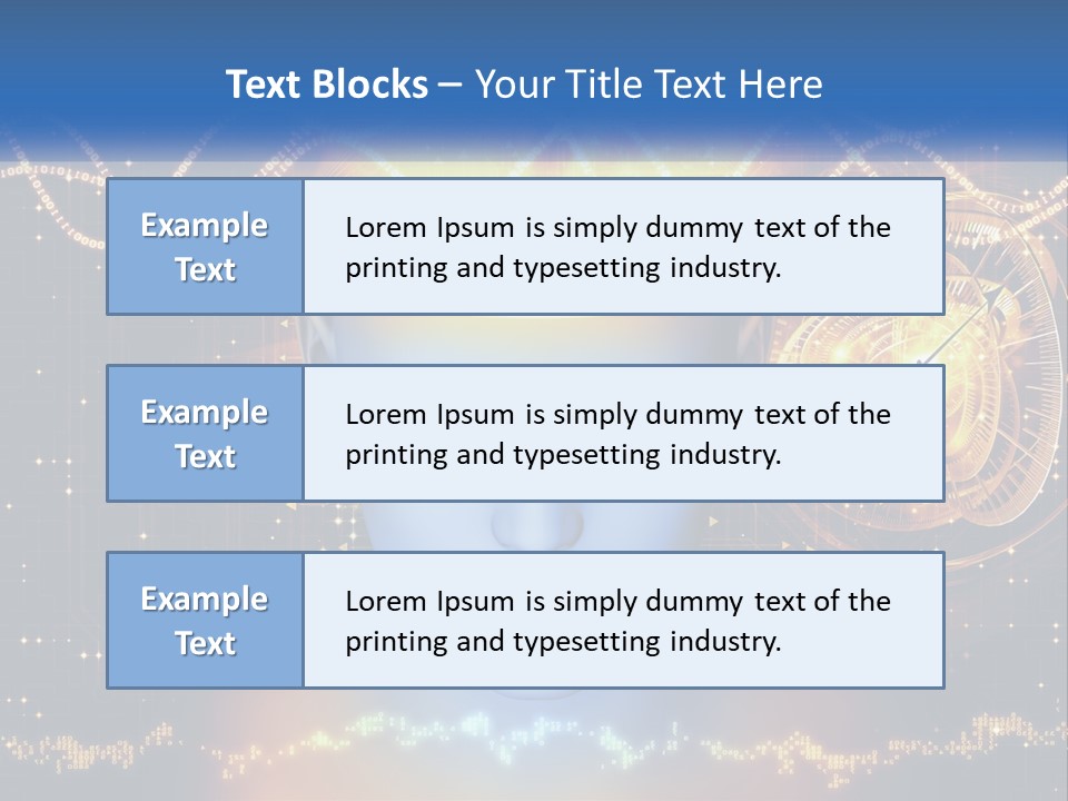 A Man With A Glowing Brain And A Clock On His Head PowerPoint Template