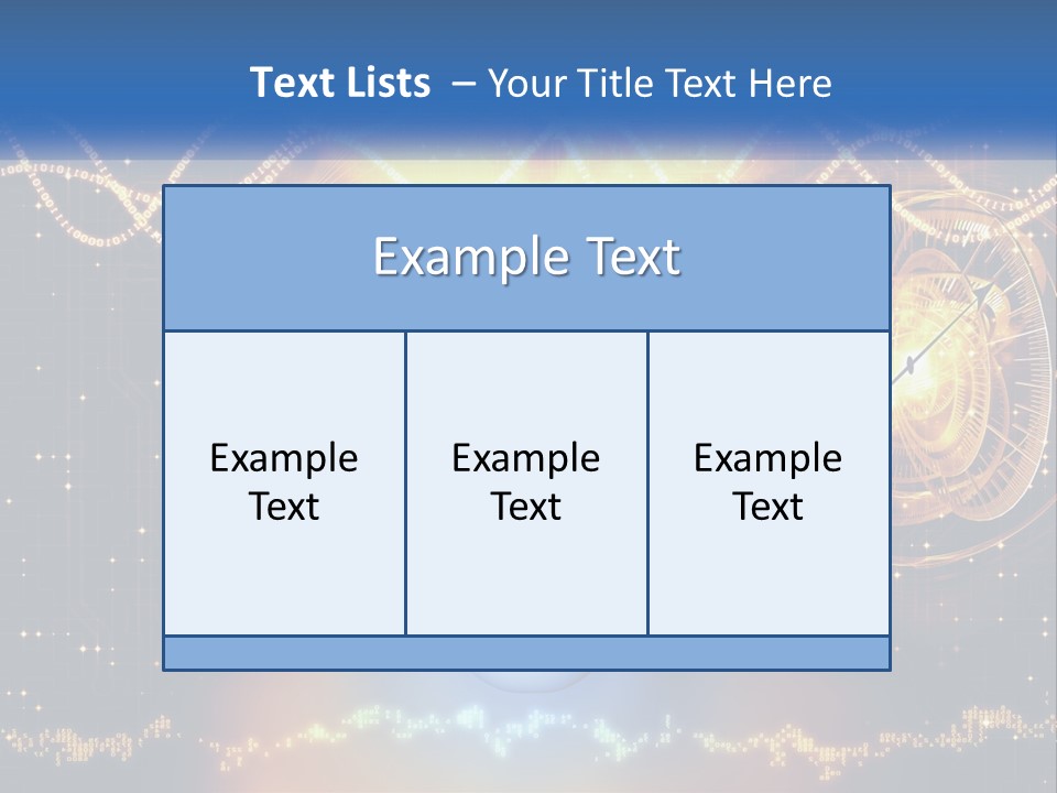 A Man With A Glowing Brain And A Clock On His Head PowerPoint Template