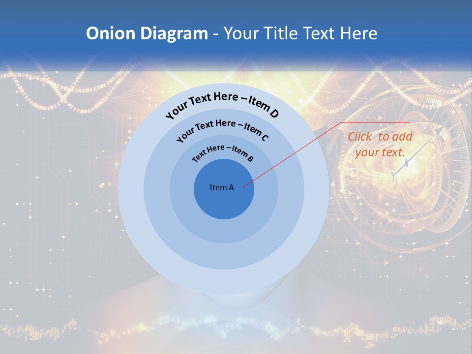 A Man With A Glowing Brain And A Clock On His Head PowerPoint Template