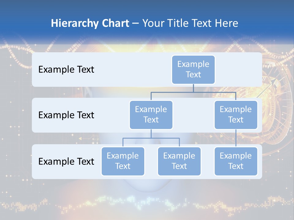 A Man With A Glowing Brain And A Clock On His Head PowerPoint Template