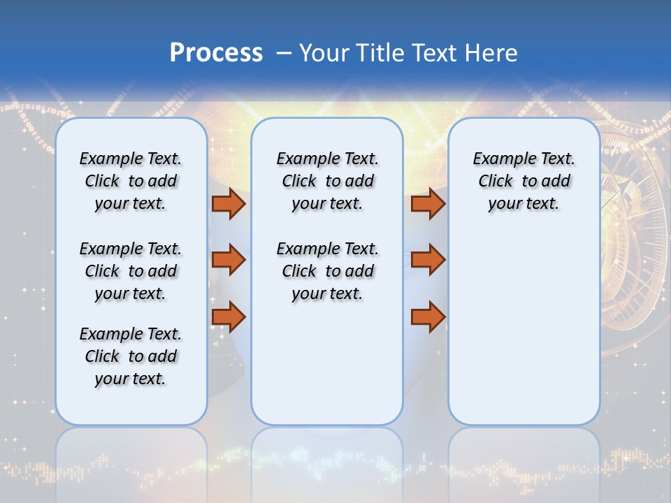A Man With A Glowing Brain And A Clock On His Head PowerPoint Template