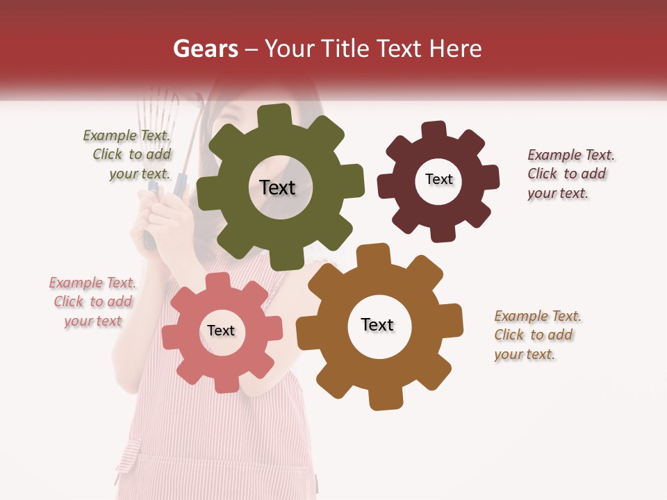 A Woman Holding A Whisk Powerpoint Template PowerPoint Template