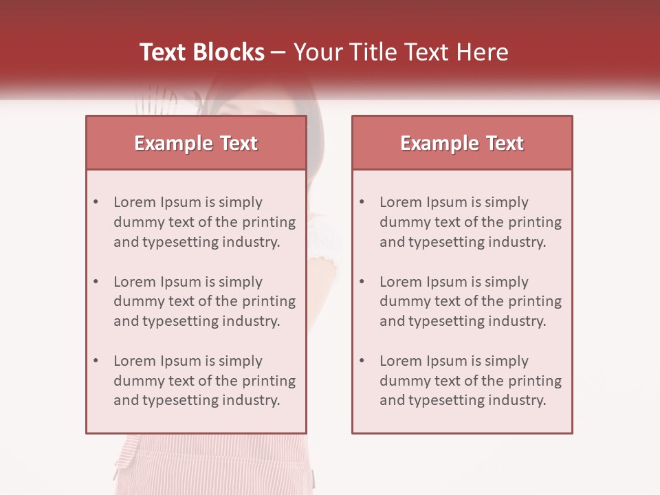 A Woman Holding A Whisk Powerpoint Template PowerPoint Template