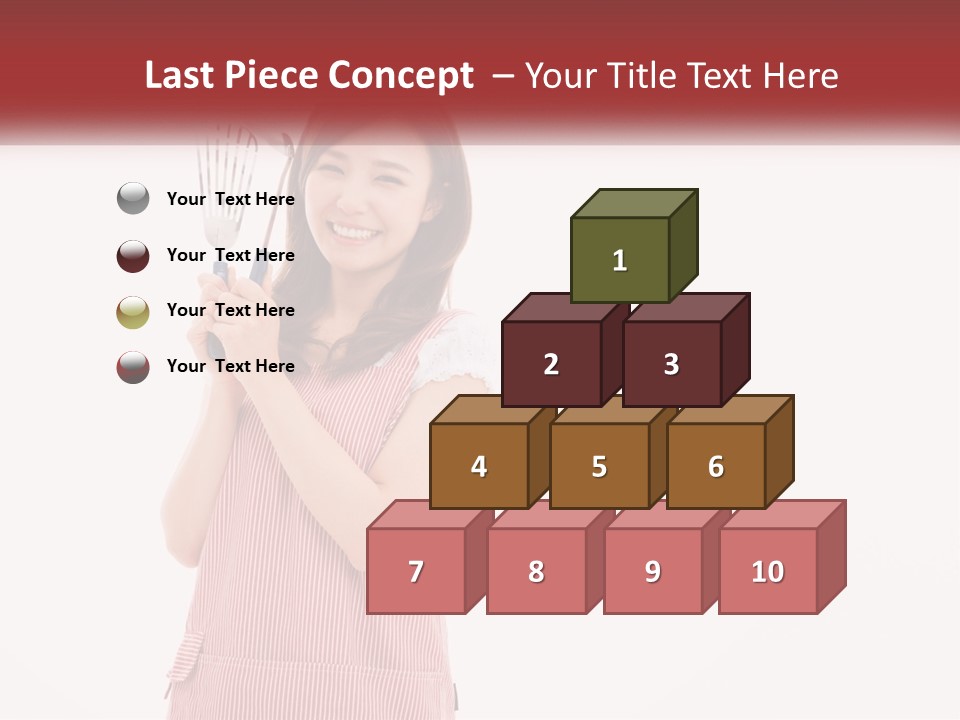 A Woman Holding A Whisk Powerpoint Template PowerPoint Template