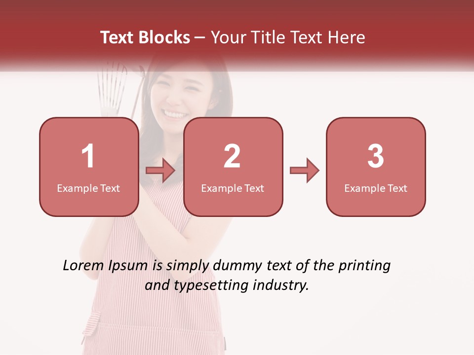 A Woman Holding A Whisk Powerpoint Template PowerPoint Template