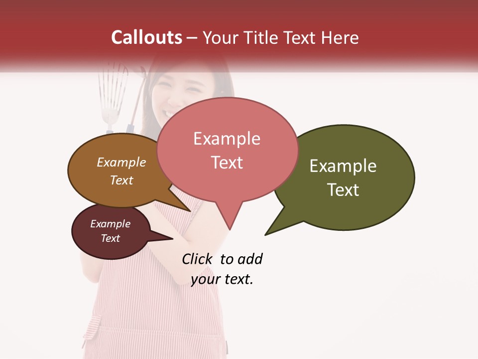 A Woman Holding A Whisk Powerpoint Template PowerPoint Template