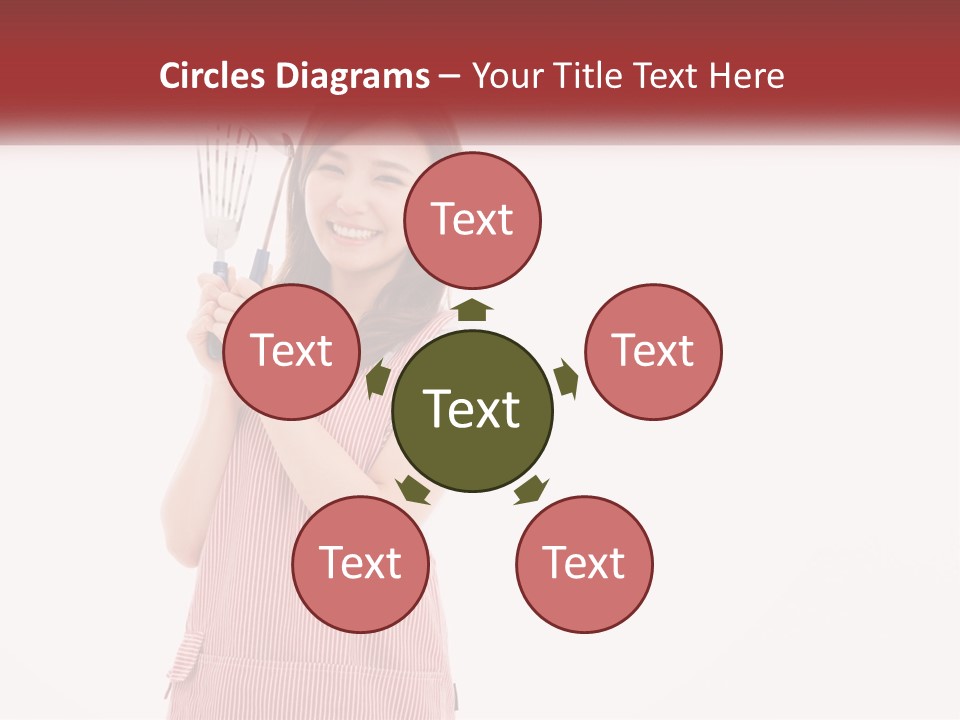 A Woman Holding A Whisk Powerpoint Template PowerPoint Template