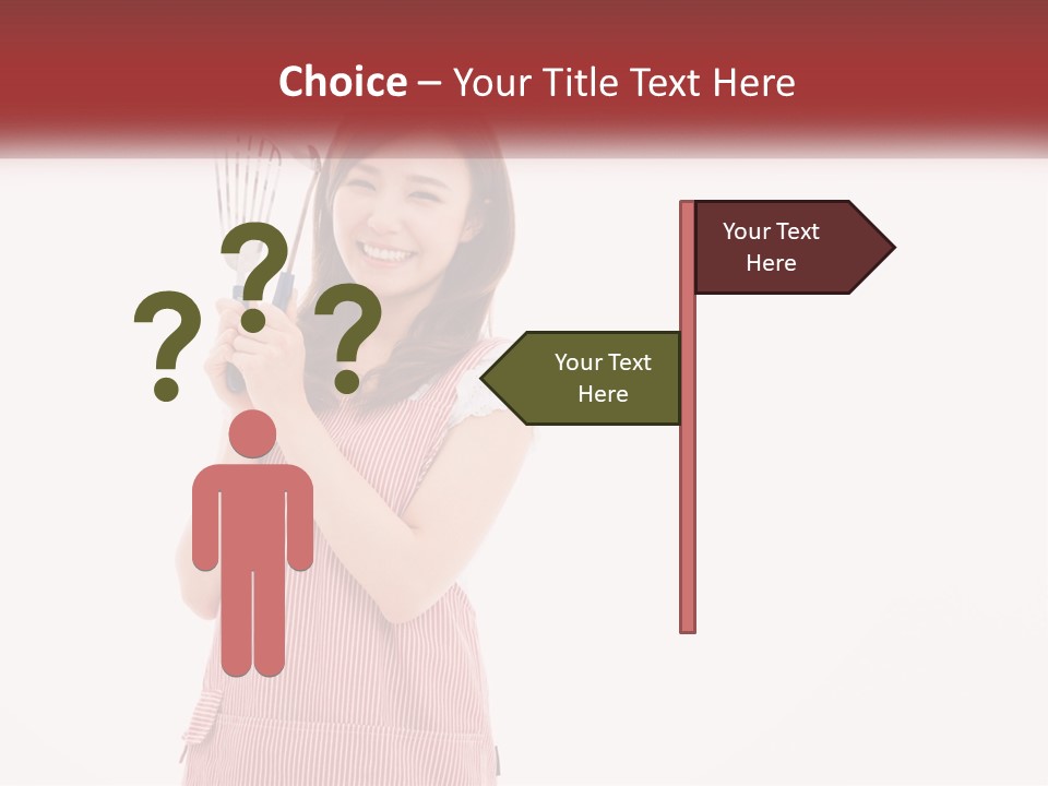 A Woman Holding A Whisk Powerpoint Template PowerPoint Template