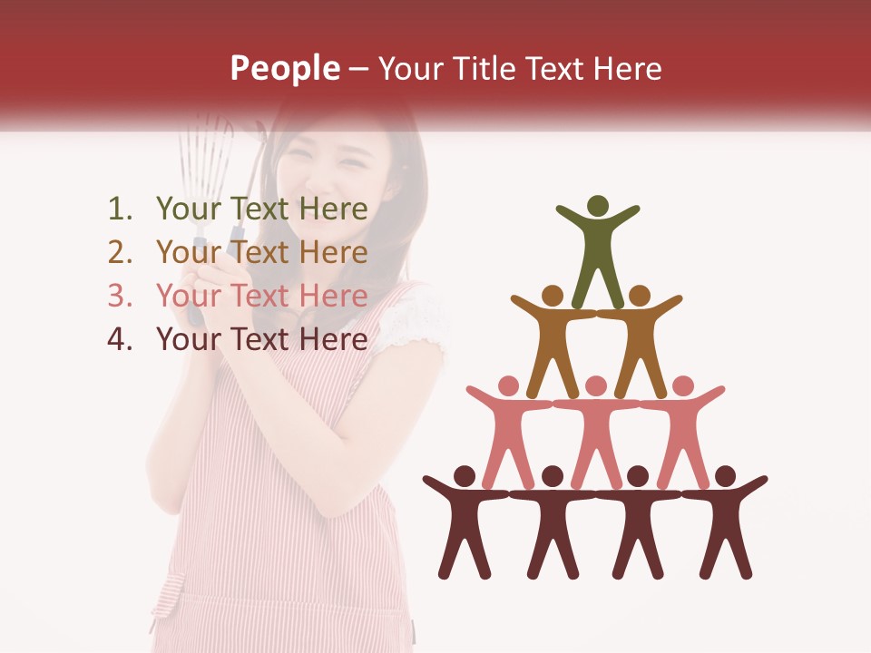 A Woman Holding A Whisk Powerpoint Template PowerPoint Template