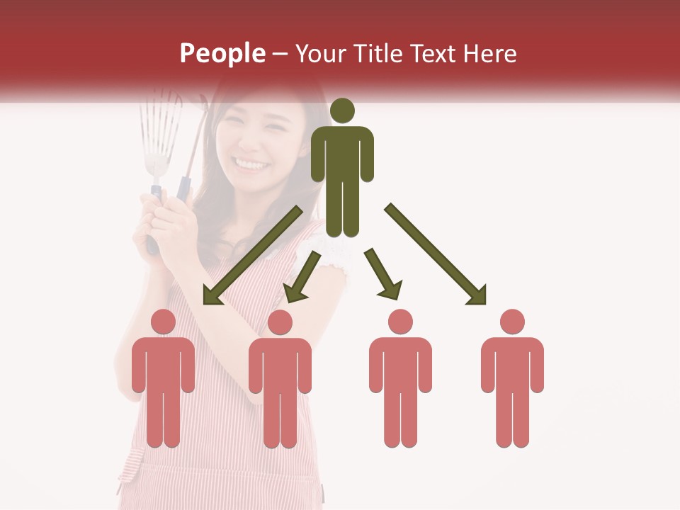 A Woman Holding A Whisk Powerpoint Template PowerPoint Template
