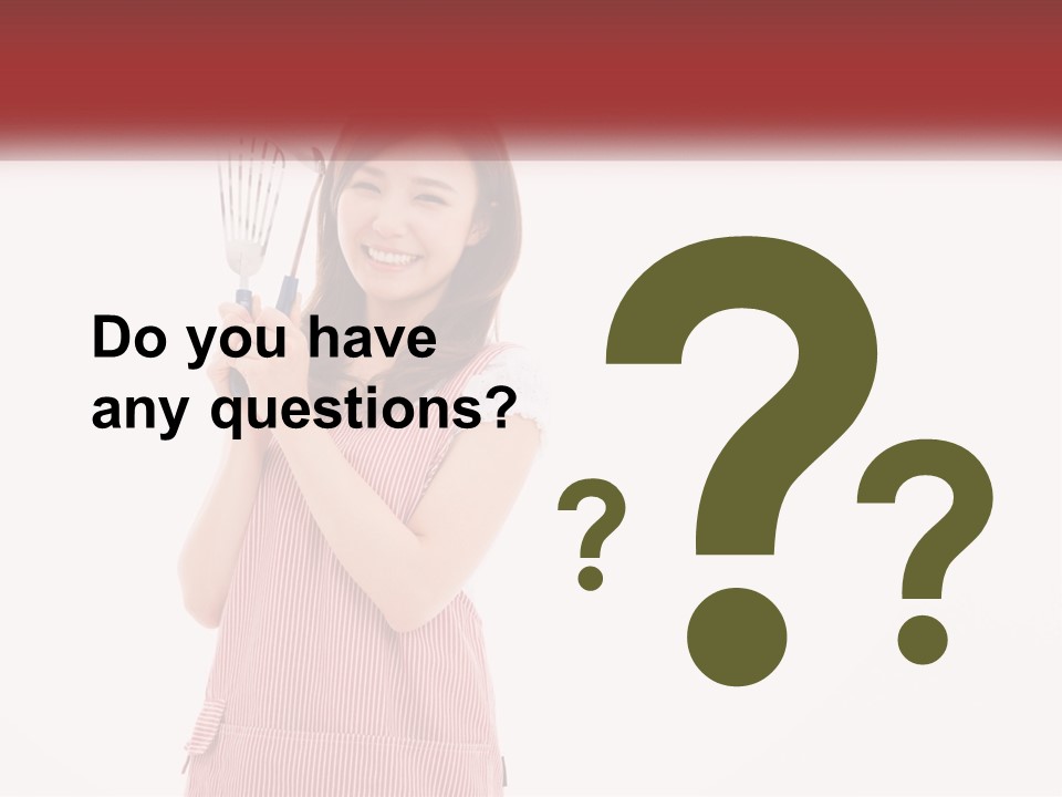 A Woman Holding A Whisk Powerpoint Template PowerPoint Template