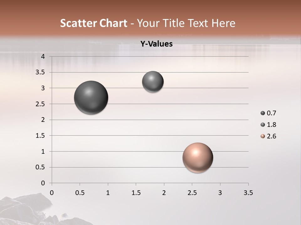 A Large Body Of Water Surrounded By Rocks PowerPoint Template