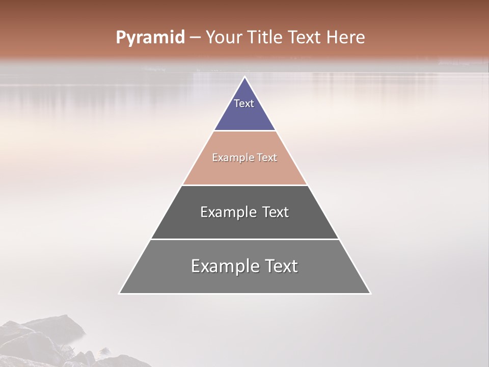 A Large Body Of Water Surrounded By Rocks PowerPoint Template