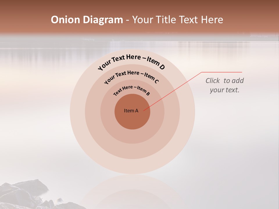 A Large Body Of Water Surrounded By Rocks PowerPoint Template