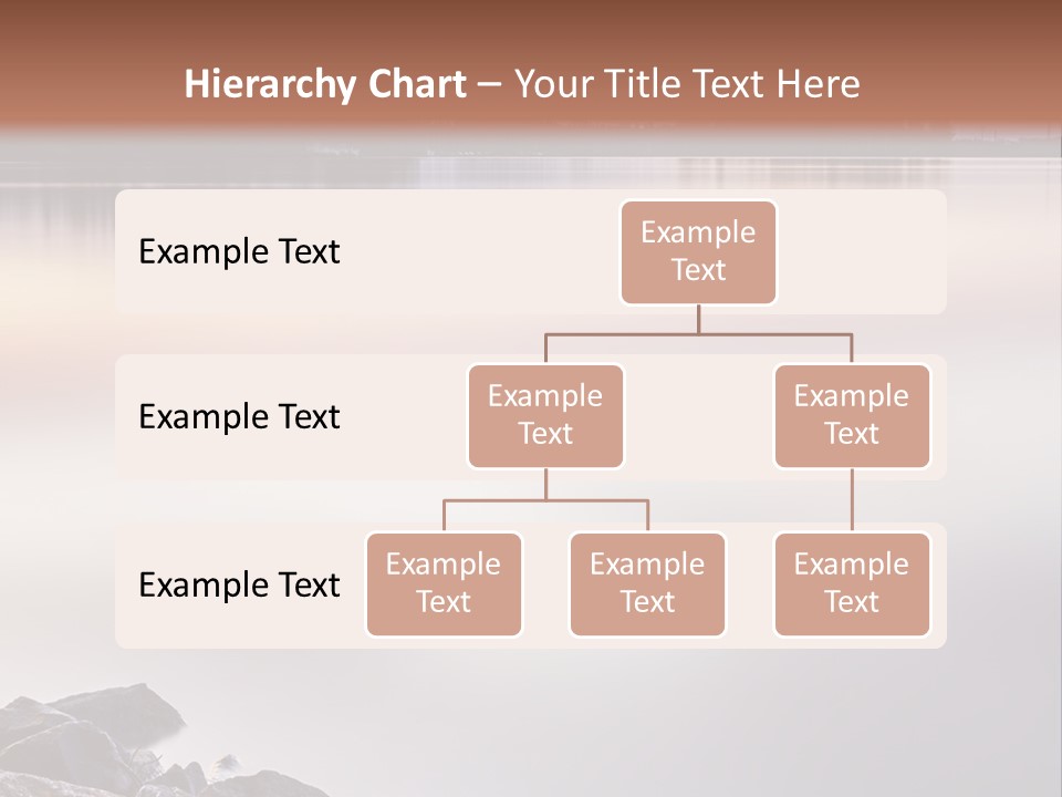 A Large Body Of Water Surrounded By Rocks PowerPoint Template