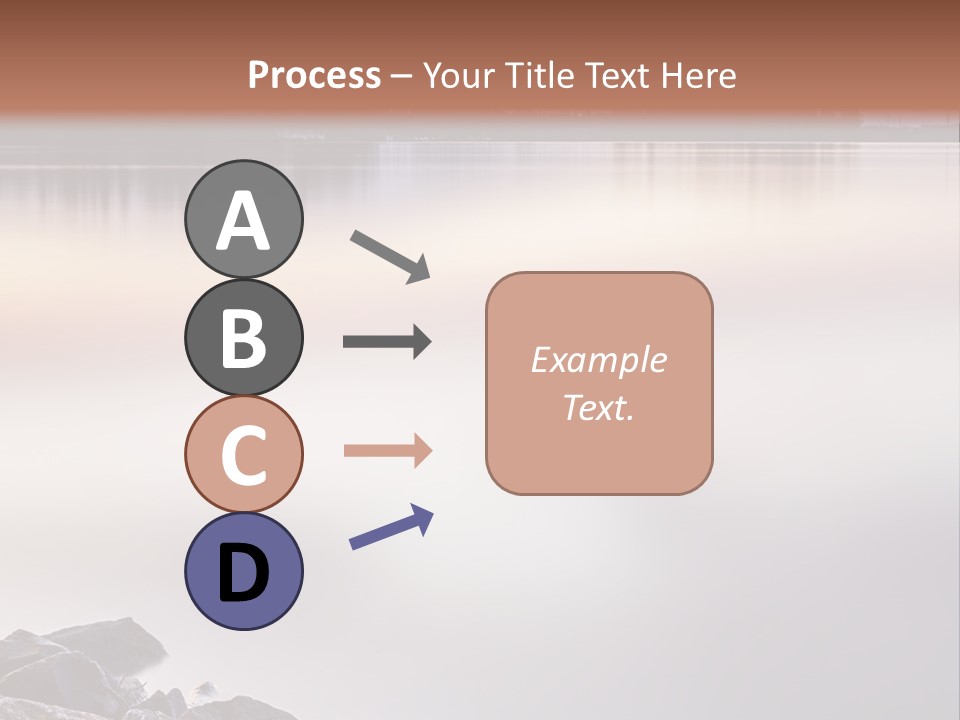 A Large Body Of Water Surrounded By Rocks PowerPoint Template