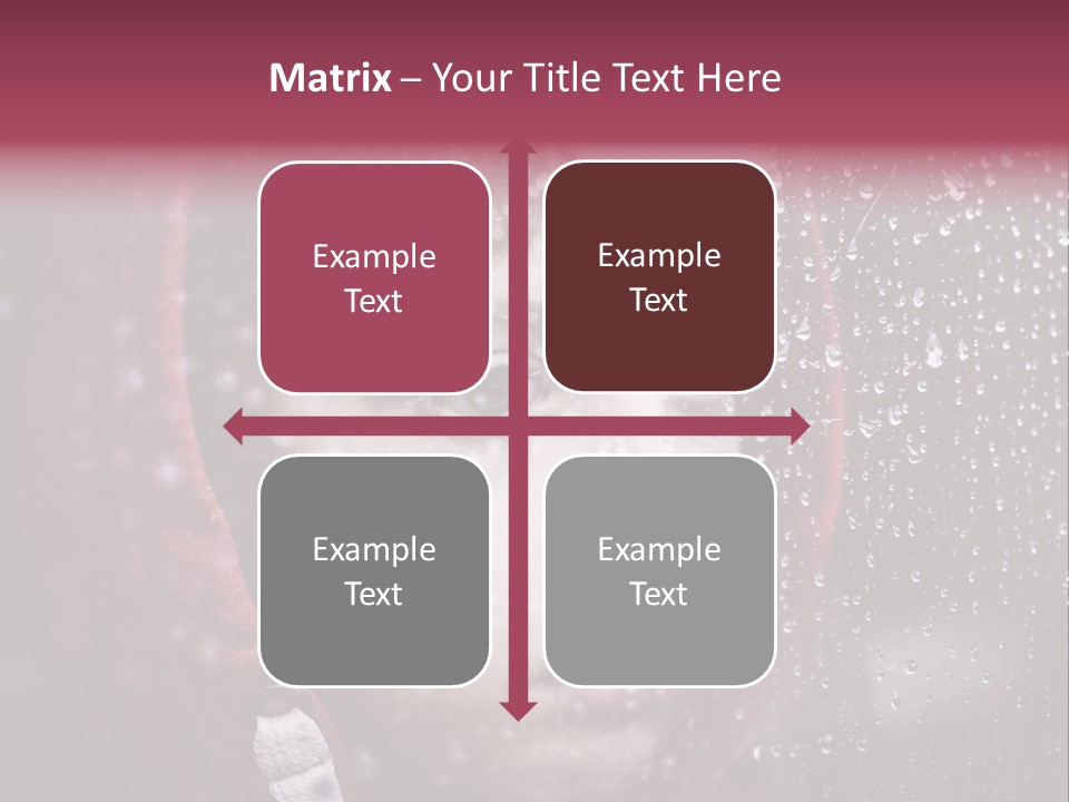 A Young Boy Looking Out Of A Window Covered In Snow PowerPoint Template