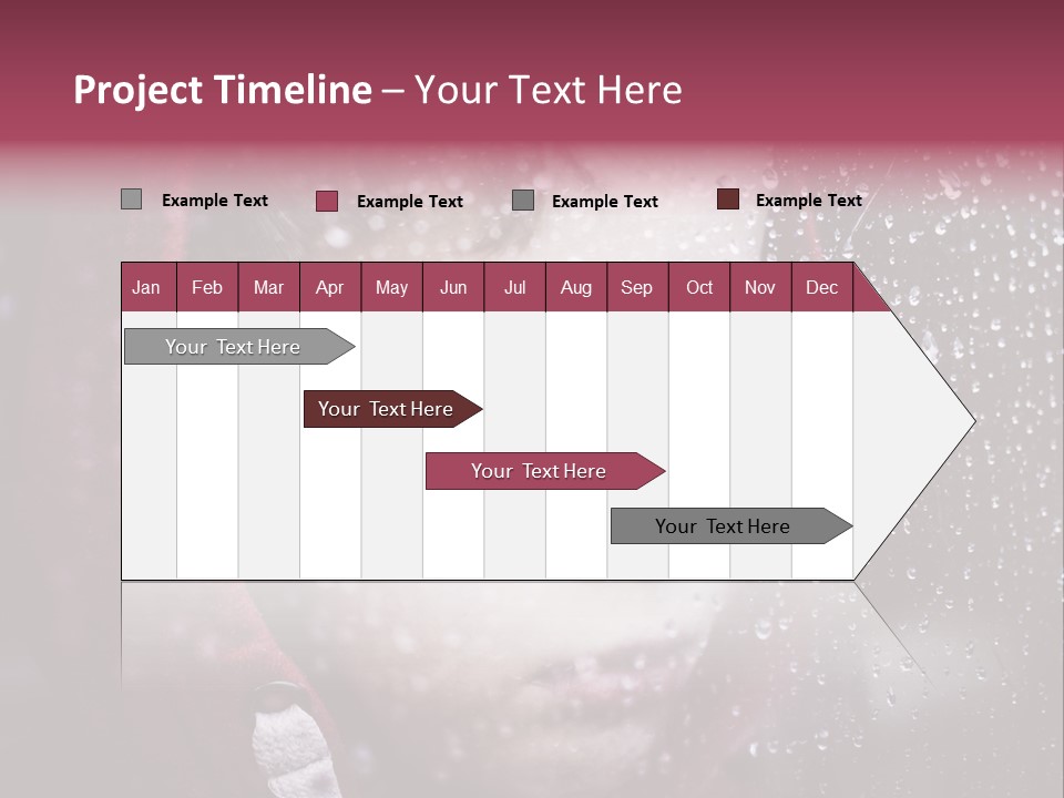 A Young Boy Looking Out Of A Window Covered In Snow PowerPoint Template