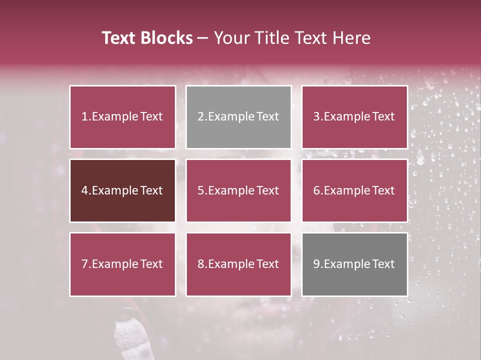 A Young Boy Looking Out Of A Window Covered In Snow PowerPoint Template