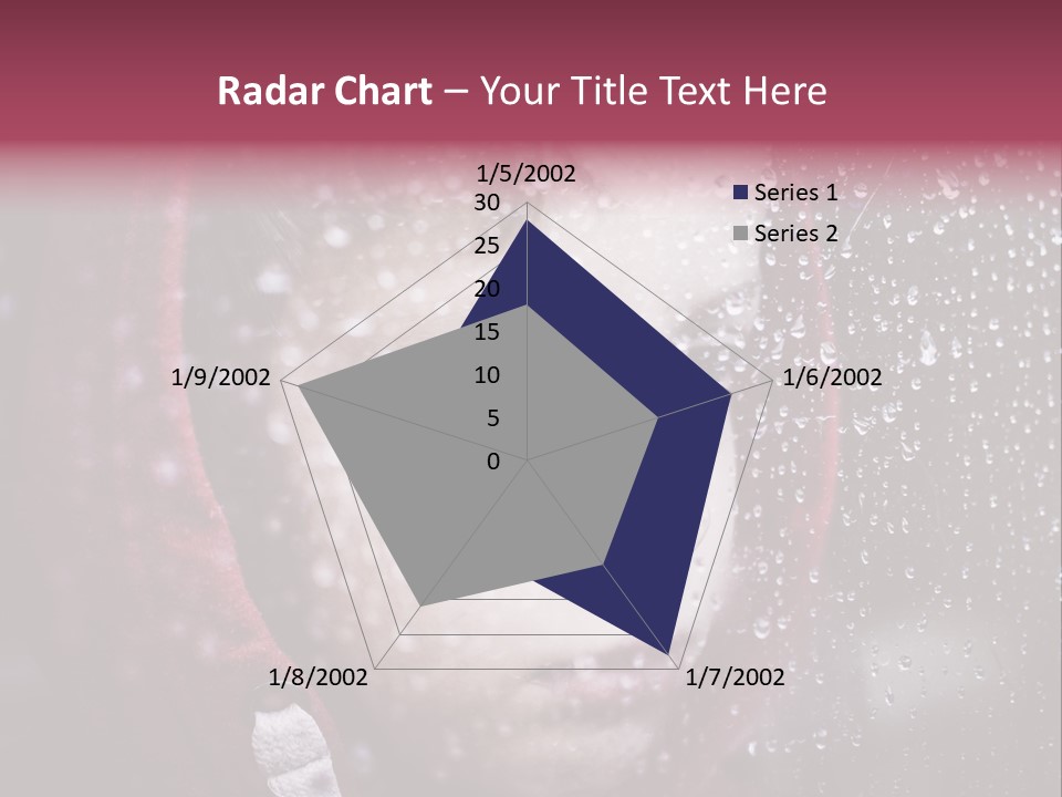 A Young Boy Looking Out Of A Window Covered In Snow PowerPoint Template