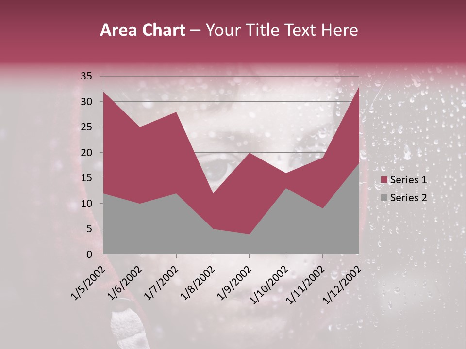 A Young Boy Looking Out Of A Window Covered In Snow PowerPoint Template