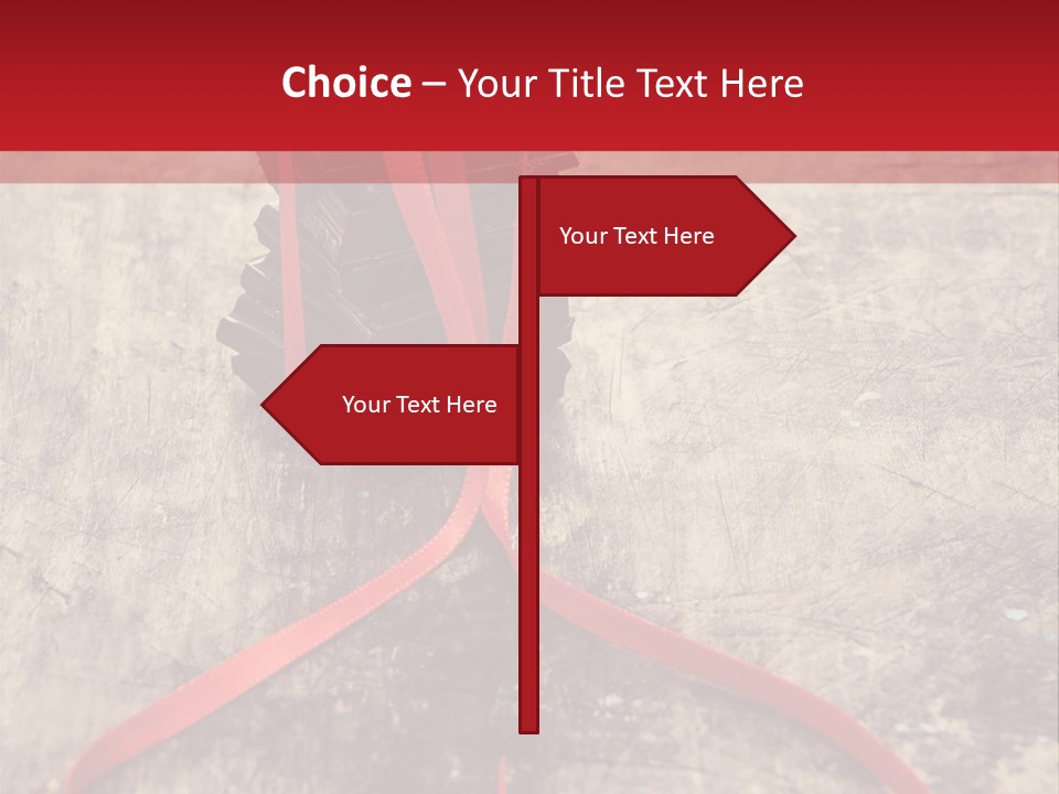 A Piece Of Chocolate Sitting On Top Of A Table PowerPoint Template