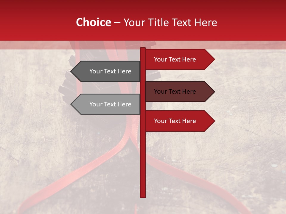 A Piece Of Chocolate Sitting On Top Of A Table PowerPoint Template