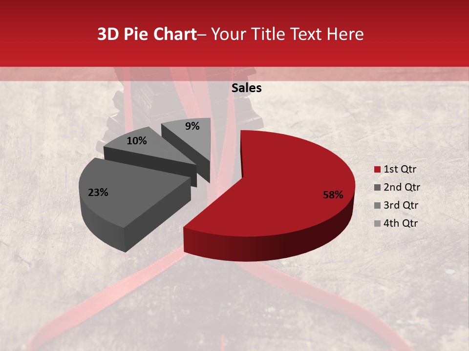A Piece Of Chocolate Sitting On Top Of A Table PowerPoint Template