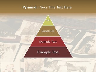 A Bunch Of Old Fashioned Photos On A Table PowerPoint Template