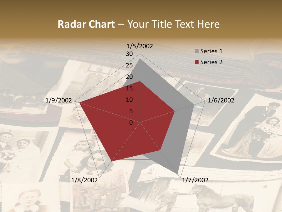 A Bunch Of Old Fashioned Photos On A Table PowerPoint Template