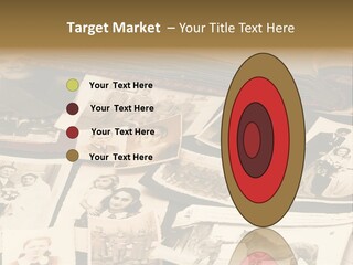 A Bunch Of Old Fashioned Photos On A Table PowerPoint Template