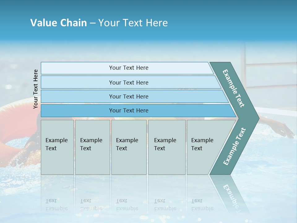 A Boy And A Girl Playing In A Swimming Pool PowerPoint Template