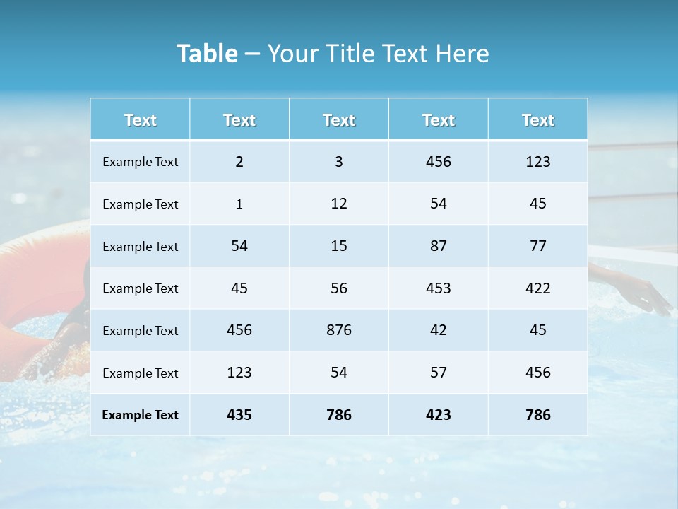 A Boy And A Girl Playing In A Swimming Pool PowerPoint Template