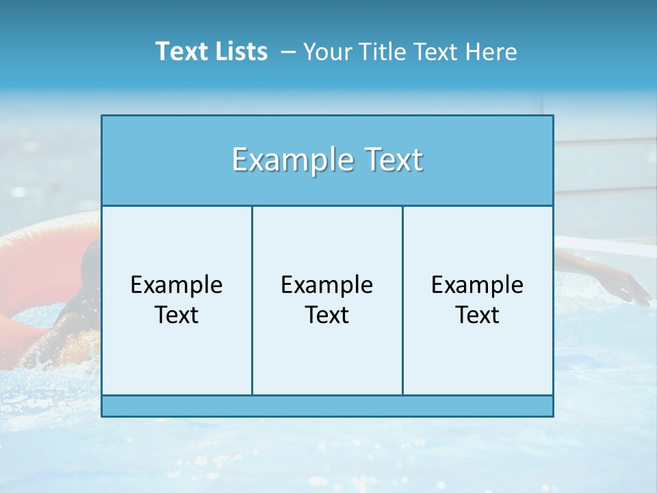 A Boy And A Girl Playing In A Swimming Pool PowerPoint Template