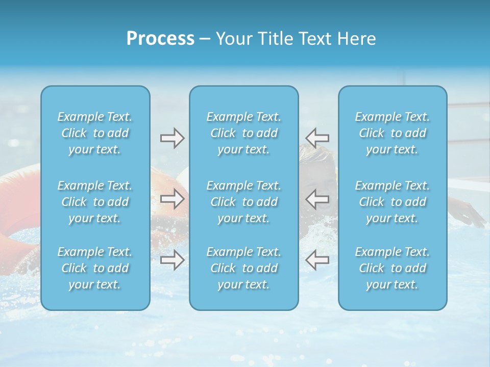 A Boy And A Girl Playing In A Swimming Pool PowerPoint Template