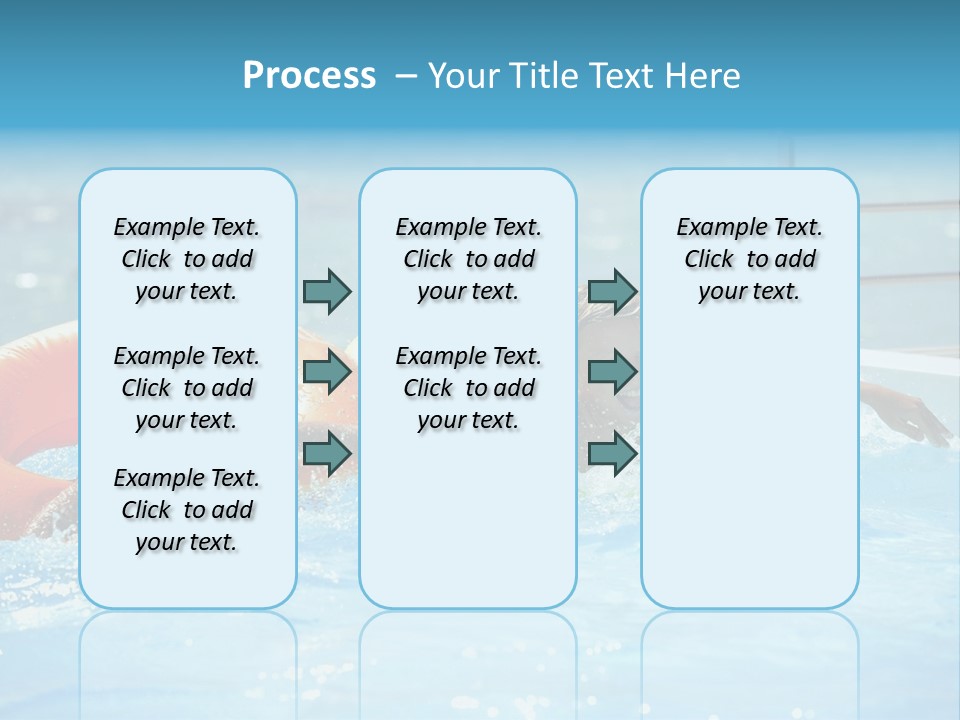 A Boy And A Girl Playing In A Swimming Pool PowerPoint Template